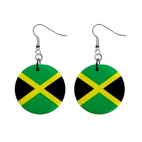 Jamaica 1  Button Earrings from ArtsNow.com Front