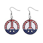 patriotic 1  Button Earrings