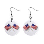 patriotic 1  Button Earrings