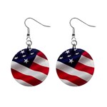 patriotic 1  Button Earrings