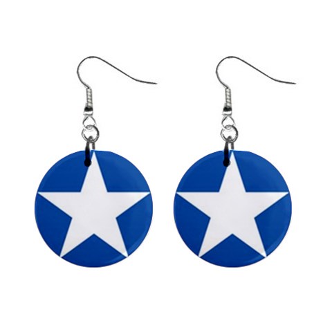 patriotic 1  Button Earrings from ArtsNow.com Front