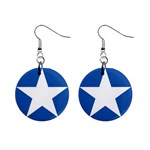 patriotic 1  Button Earrings