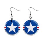 patriotic 1  Button Earrings