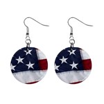 patriotic 1  Button Earrings