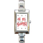 Oh My Goth Rectangular Italian Charm Watch