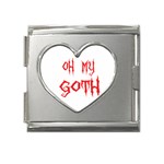 Oh My Goth Mega Link Heart Italian Charm (18mm)