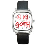 Oh My Goth Square Metal Watch