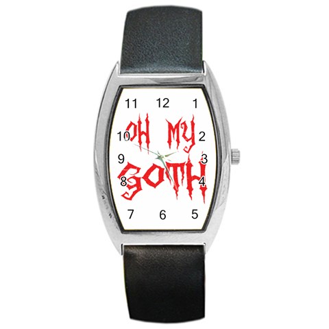 Oh My Goth Barrel Style Metal Watch from ArtsNow.com Front