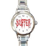 Suffer Round Italian Charm Watch