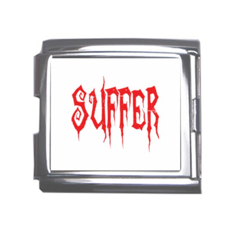 Suffer Mega Link Italian Charm (18mm) from ArtsNow.com Front