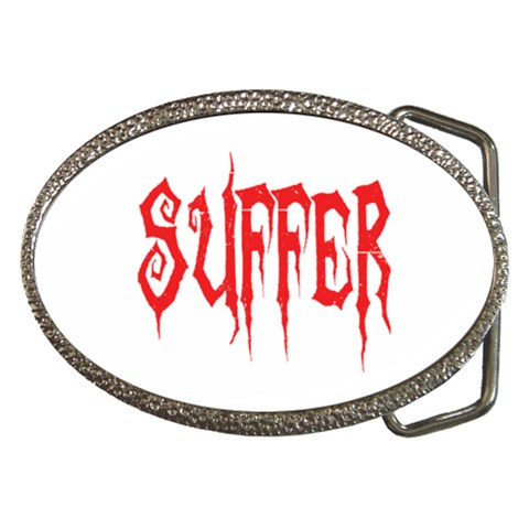 Suffer Belt Buckle from ArtsNow.com Front