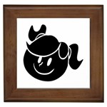 Dark Little Girl Framed Tile