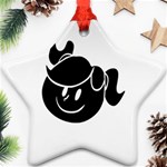 Dark Little Girl Ornament (Star)