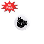 Dark Little Girl 1  Mini Magnet (10 pack) 