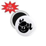 Dark Little Girl 1.75  Magnet (10 pack) 