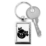 Dark Little Girl Key Chain (Rectangle)