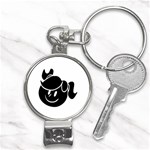 Dark Little Girl Nail Clippers Key Chain