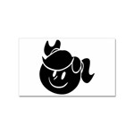 Dark Little Girl Sticker (Rectangular)