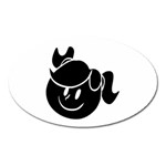 Dark Little Girl Magnet (Oval)