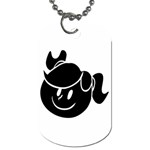 Dark Little Girl Dog Tag (One Side)