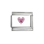 Pink Heart Shaped Skull Italian Charm (9mm)