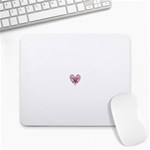 Pink Heart Shaped Skull Large Mousepad