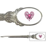 Pink Heart Shaped Skull Letter Opener