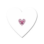 Pink Heart Shaped Skull Magnet (Heart)