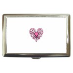 Pink Heart Shaped Skull Cigarette Money Case