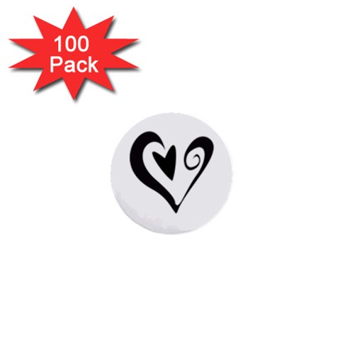 Heart Inside a Heart 1  Mini Button (100 pack)  from ArtsNow.com Front