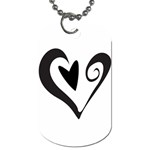 Heart Inside a Heart Dog Tag (Two Sides)