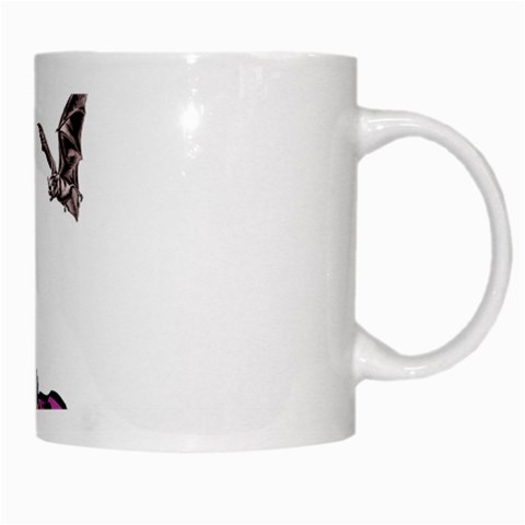 Goth Girl and Bat White Mug from ArtsNow.com Right