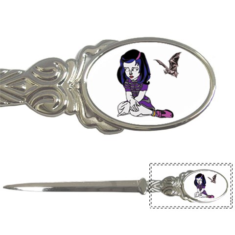 Goth Girl and Bat Letter Opener from ArtsNow.com Front