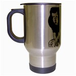 Goth Girl and Bat Travel Mug (Silver Gray)