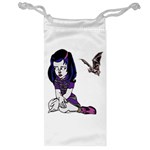 Goth Girl and Bat Jewelry Bag