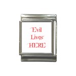 Evil Lives Here Italian Charm (13mm)