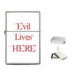 Evil Lives Here Flip Top Lighter