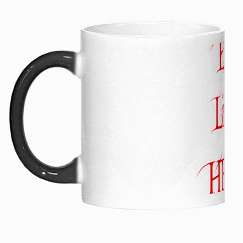 Evil Lives Here Morph Mug from ArtsNow.com Left