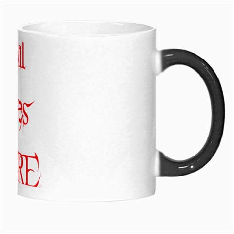 Evil Lives Here Morph Mug from ArtsNow.com Right