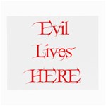 Evil Lives Here Glasses Cloth