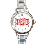 Demented Round Italian Charm Watch