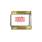 Demented Gold Trim Italian Charm (9mm)