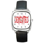 Demented Square Metal Watch