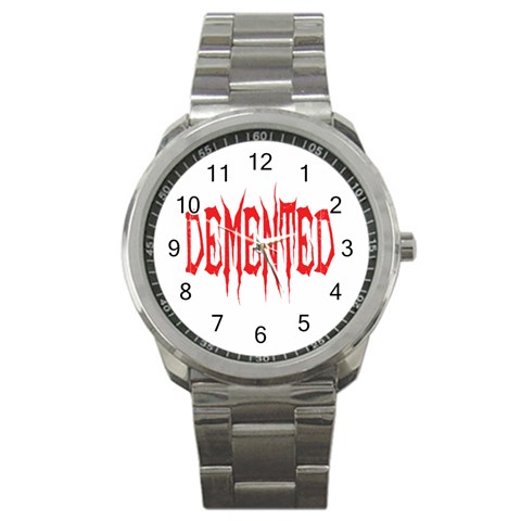 Demented Sport Metal Watch from ArtsNow.com Front