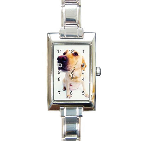 Rectangular Italian Charm Watch from ArtsNow.com Front