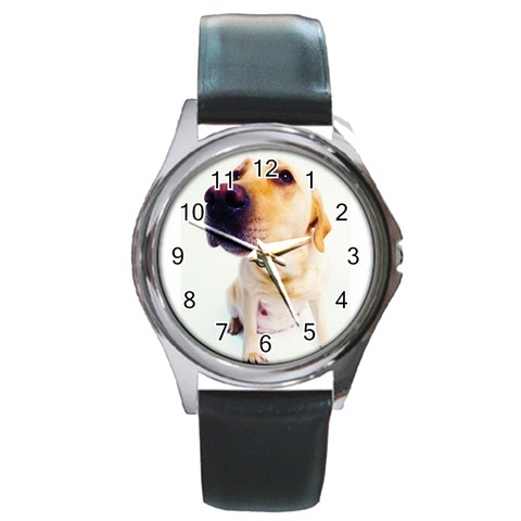 Round Metal Watch from ArtsNow.com Front