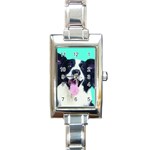  Rectangular Italian Charm Watch