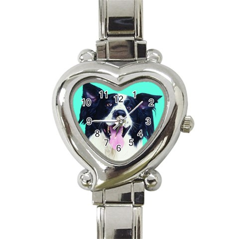 Heart Italian Charm Watch from ArtsNow.com Front