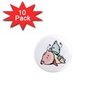 Dead Cartoons 1  Mini Magnet (10 pack) 