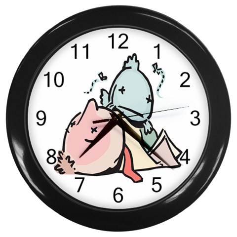 Dead Cartoons Wall Clock (Black) from ArtsNow.com Front